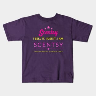 i sell it, i use it, i am scentsy independent consultant Kids T-Shirt